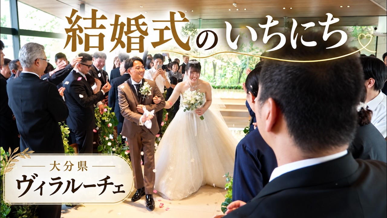 卒花結婚式レポ動画 "結婚式のいちにち”【大分県 ヴィラルーチェ 編】