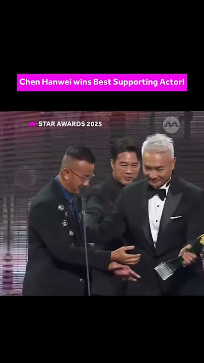 Congratulations to Chen Hanwei for bagging home the 'Best Supporting Actor' ✨🏆 #StarAwards2025