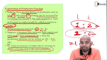 Returns of Scale - Theory of Production and Cost - CS Foundation Business Economics