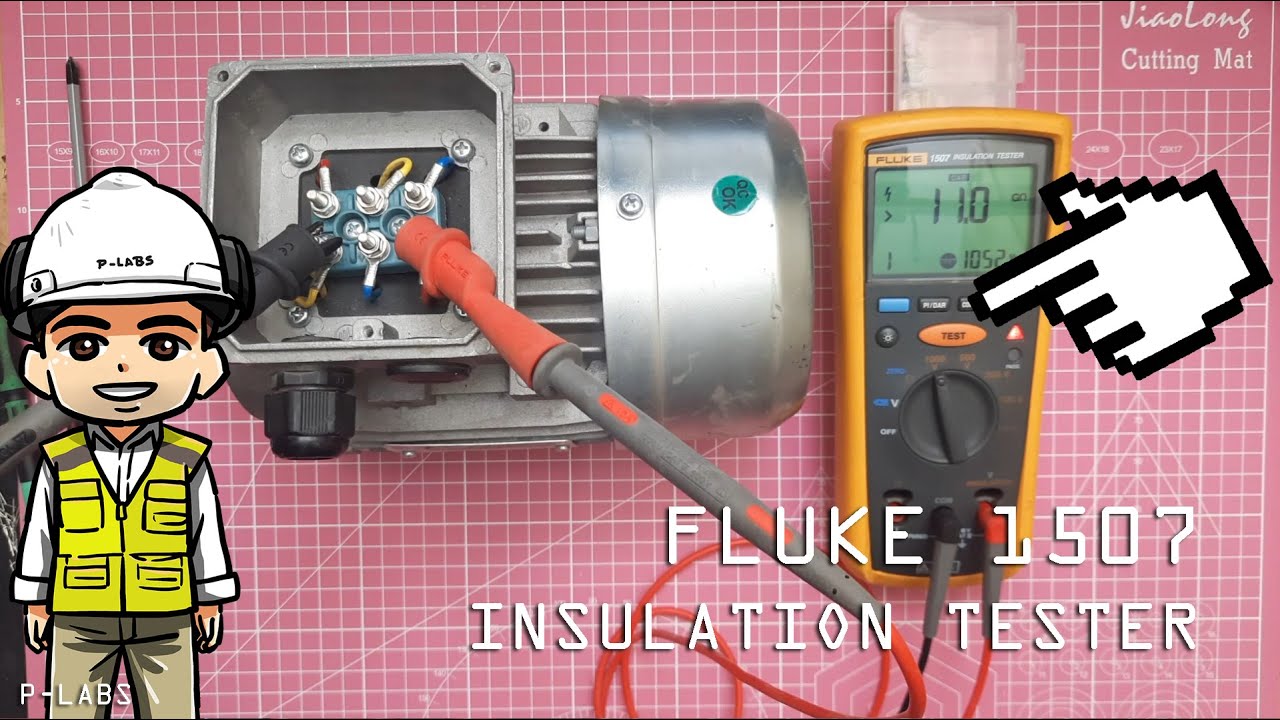 FLUKE 1507 PRUEBAS DE AISLAMIENTO EN MAQUINAS ELÉCTRICAS #PLABS - YouTube