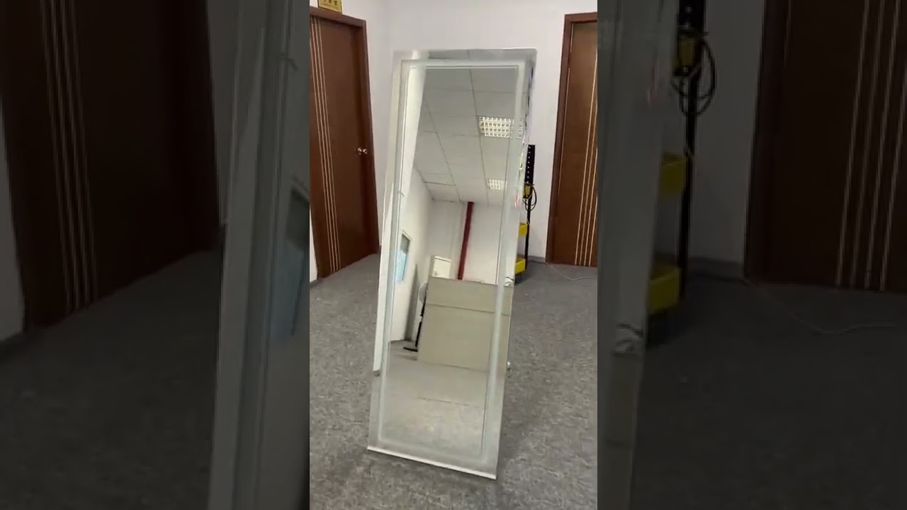 Simple full length led mirror standing