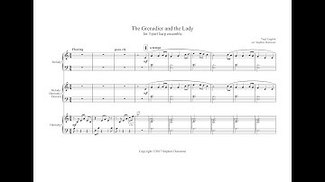 The Grenadier and the Lady arranged by Stephen Dunstone for 3-part harp ensemble