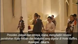 Momen Presiden Jokowi Hadiri Kondangan Sule  Bikin Kaget Tamu Undangan Pernikahan Rizky Mahalini