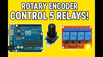 DIY Rotary Encoder Controlled 5-Relay Sequencer | Arduino Project (One Relay ON at a Time)