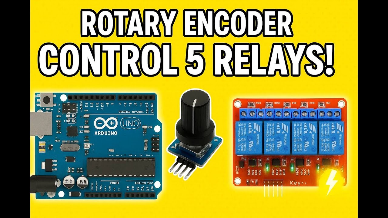 DIY Rotary Encoder Controlled 5-Relay Sequencer | Arduino Project (One ...
