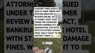 The Hotel Fined Him $500 For A Bad Review... 🏨❌ #shorts #funny #relatable