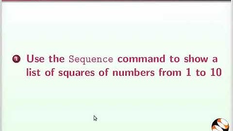 Sequences in GeoGebra - English
