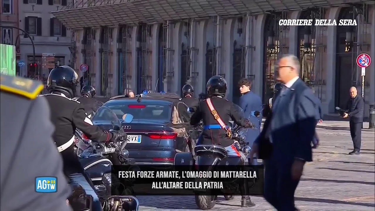 Festa forze armate, Mattarella all’Altare della patria