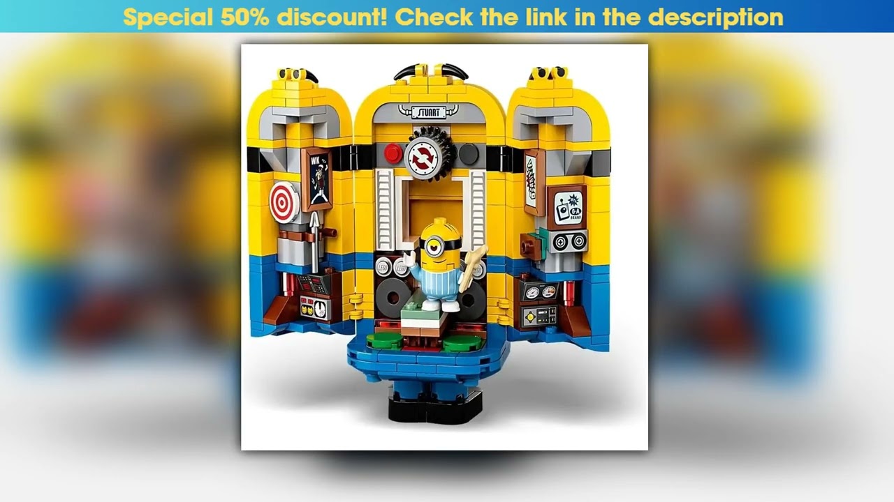 Hot Toys Despicable Me Mini Cute Play Puzzle Built Minion Building Block Brick Compatible 75551