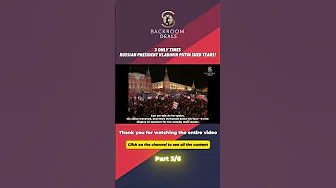 Part 3/6 - 3 Only Times Russian President Vladimir Putin Shed Tears! thumbnail