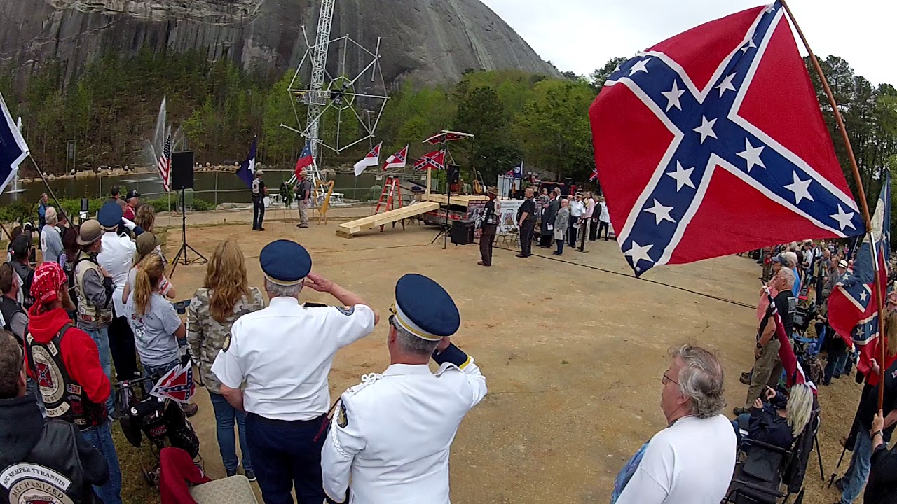 2 of 4 Confederate Memorial Service at Stone Mountain on April 6th 2019