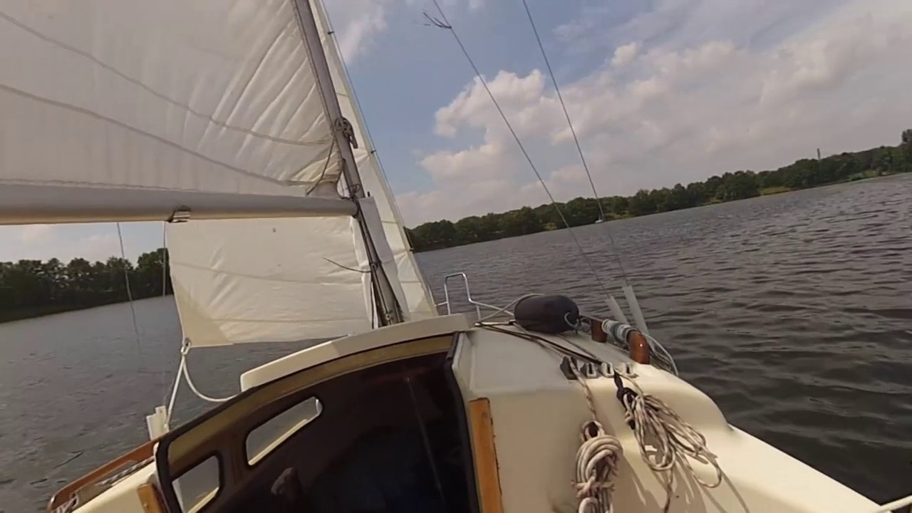 tacking a sailboat single handed