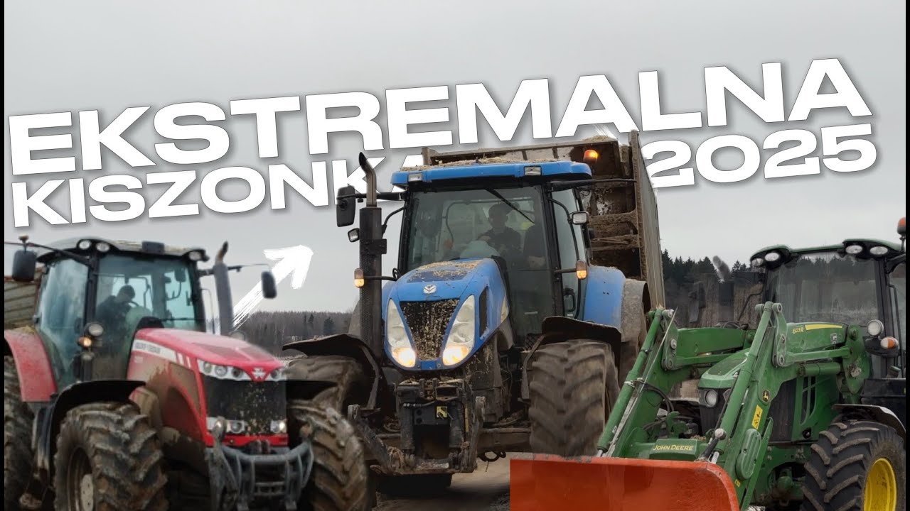 ||EKSTREMALNA KUKURYDZA 2025||PRZYCZEPA BOKIEM!||MASSEY W BLOCIE||ARMIA FENDTOW||