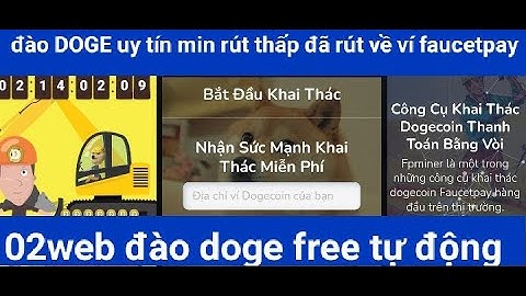 02web đào doge coin free tự động,min rút thấp đã rút về ví thành công nhiều lần,rất uy tín..!