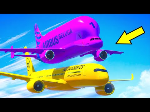 Airplane Crashes Into Another Aeroplane In Mid-Air After They Separate In The Air | GTA 5
