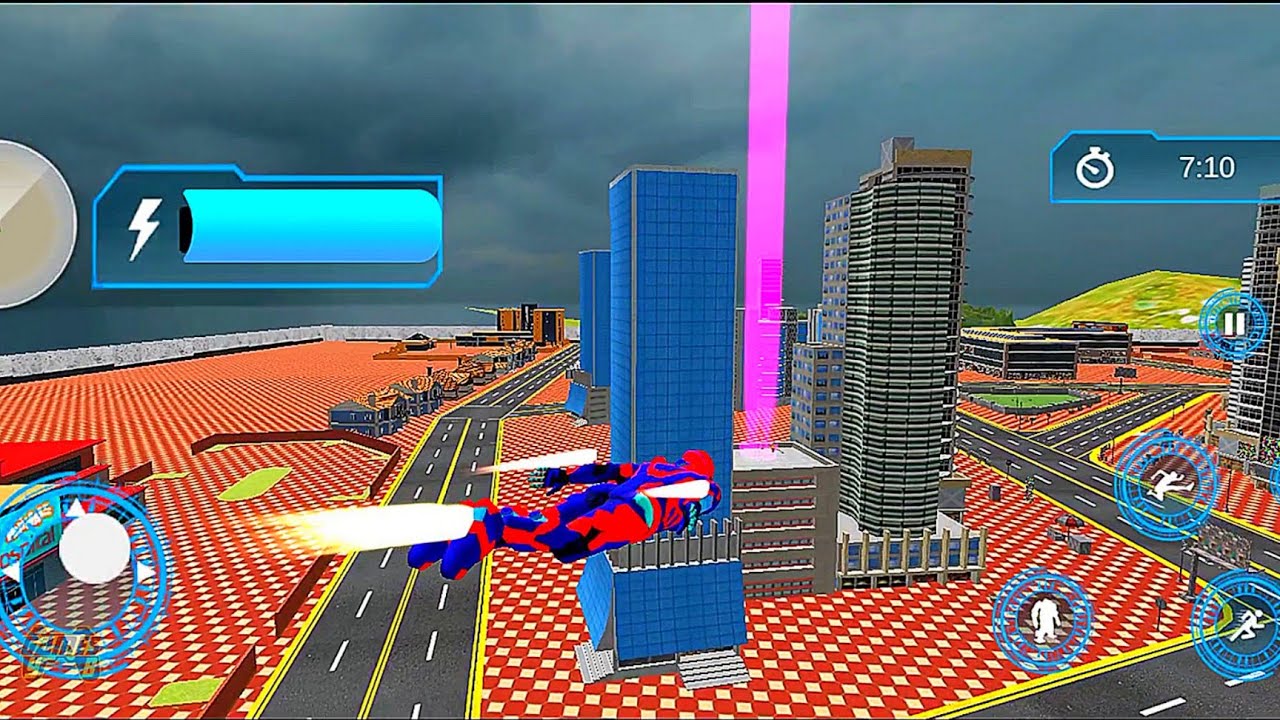 Flying Police Speed Superhero Rescue Missions #3 - Android Gameplay