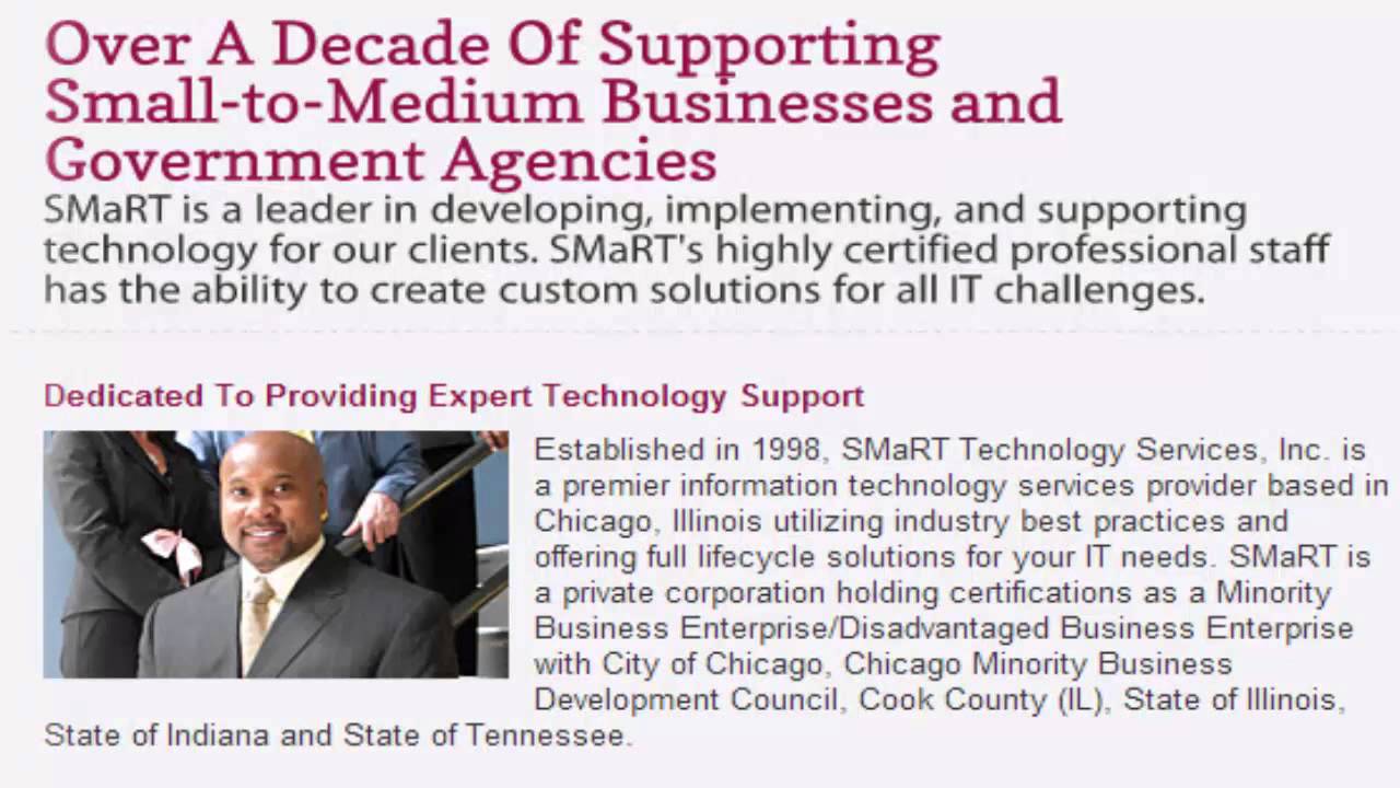 SMaRT Solutions: Chicagoland's #1 Choice For Outsourced Business IT Services