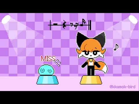 Slime fall in Rhythm Hell