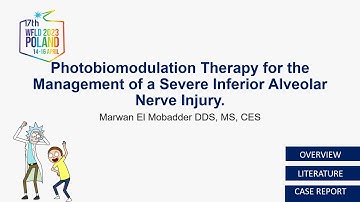 Treatment for Alveolar Nerve Damage/Injury with Photobiomodulation Therapy