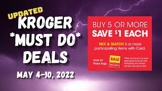 *UPDATED* Kroger "MUST DO" Deals for 5/4-5/10 | MEGA SALE, 5x Weekly Digitals, & MORE