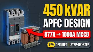 450 kVAR APFC Panel Estimation & Design | 7% Detuned Reactor | Complete Step-by-Step Guide