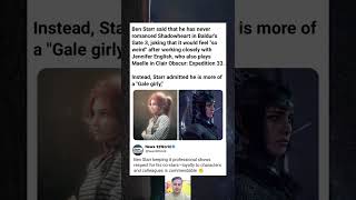 Ben Starr Says Romance with Shadowheart in Baldur’s Gate 3 Feels “Weird” — Prefers Gale