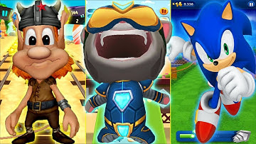 Sonic Dash, Talking Tom Gold Run, Hugo Troll Race 2 Android Gameplay
