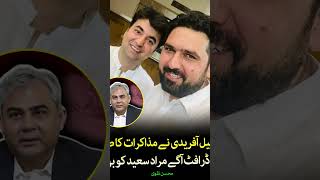 سہیل آفریدی نے مذاکرات کا طے شدہ ڈرافٹ آگے مراد سعید کو بھیجا، محسن نقویوفاقی وزیر داخلہ