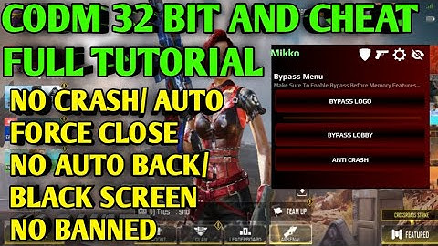 COD MOBILE FULL TUTORIAL 32 BIT AND CHEAT •S10• 2022 NO CRASH & NO AUTO BACK | CODM CHEAT