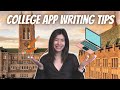 Become a more EFFECTIVE WRITER for COLLEGE APPLICATION ESSAYS!