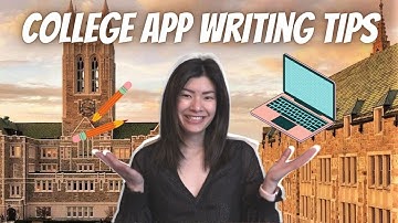 Become a more EFFECTIVE WRITER for COLLEGE APPLICATION ESSAYS!