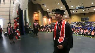 Arleta High School VAPA Graduation Part  2 Close walk