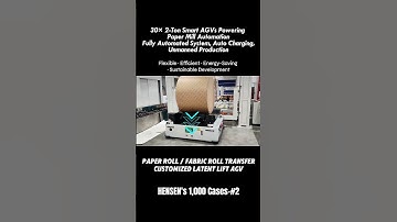 30× 2-Ton Latent Lift AGVs | Smart Paper Mill Automation & Roll Handling #agv #materialhandling