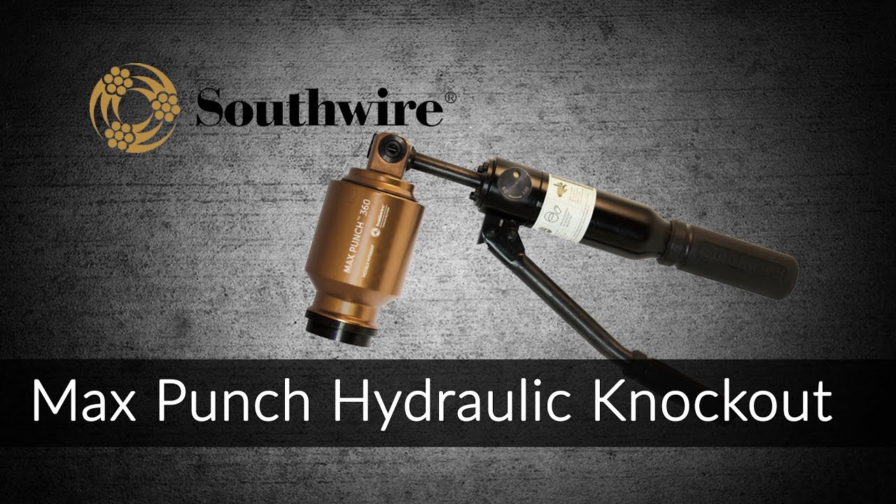 Max Punch Hydraulic Knockout from Southwire YouTube
