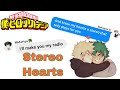 Stereo Hearts Lyric Prank || BakuDeku || MHA Texting Story