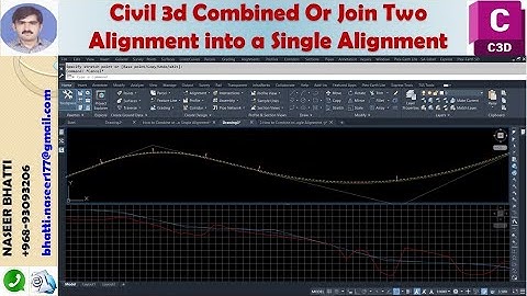 Civil 3d Combine Or Join Two Alignment into a Single Alignment