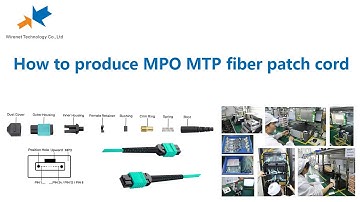 How to produce MPO MTP Fiber Optic Patch Cord