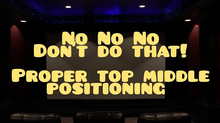 Ep 3.5:  Common Dolby Atmos top middle placement mistake you don't wanna make.