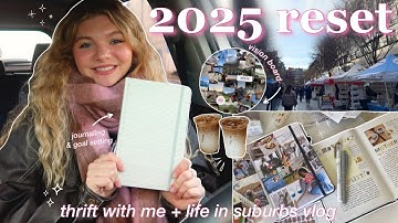 NEW YEAR RESET: preparing for 2025, vision board, & setting goals! ✨ suburban life at home on break