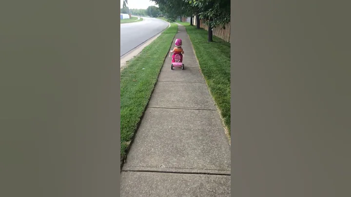 Little Girl on Bike