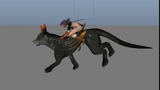 Lisa Wolf Run Cycle v2 Animation