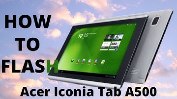 How to flash Acer Iconia Tab A500 | Acer  Flashing Guide with SP Flash Tool