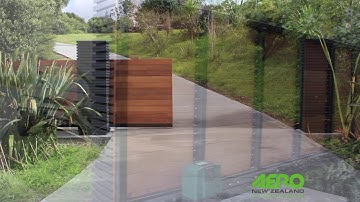 Cantilever Sliding Gate powered by D5Evo Excellent Timber Cladding