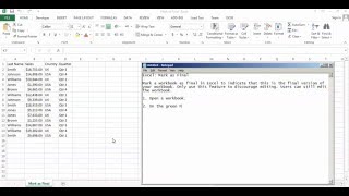 Excel Mark as Final - how to mark workbook as final version