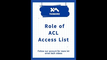 【ThinkMo】Role of ACL Access List/Cisco CCNA Technical Point Tutorial Collection