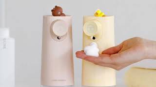 Mini Brown & Friends Automatic Soap Dispenser look - Cute Mini Brown - LINE FRIENDS - Brown Bear