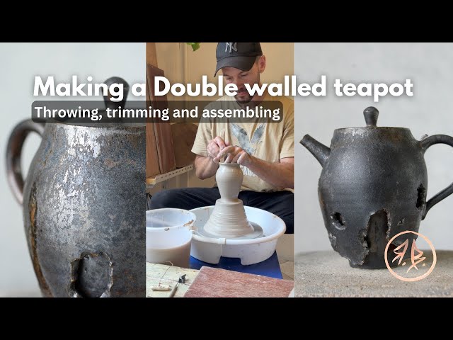 Making a double walled teapot - Start to finish - YouTube