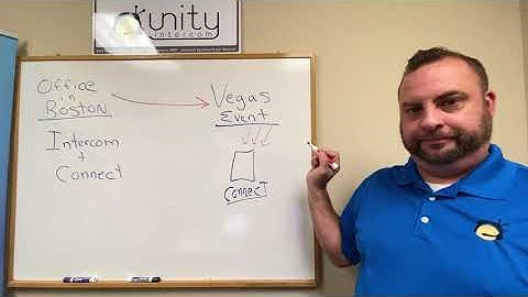 Using Unity Intercom for Remote Events with Connect