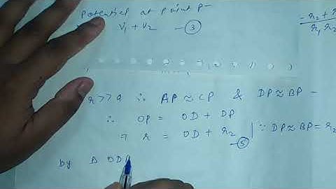 Electric Potential due to Electric Dipole Part-1 for Class 12th by Sapna agarwal