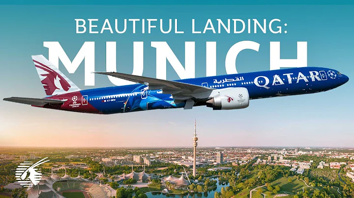 Beautiful landing in Munich, Germany